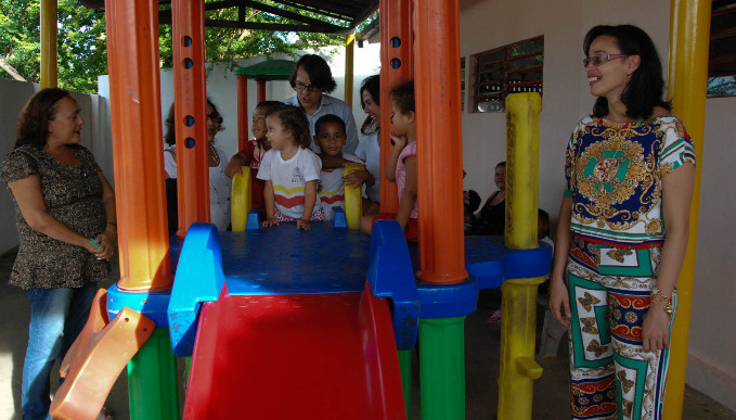 Escola e centro infantil recebem visita de missão do Banco Mundial (Foto:Inaldo Lins/PCR)