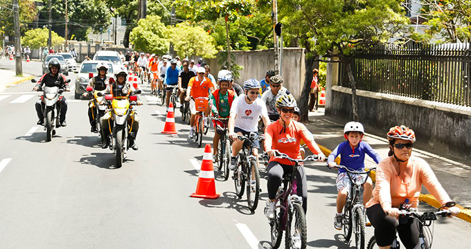 Pesquisa identifica os valores, opiniões e demandas do ciclista do Recife. (Foto: Andréa Rêgo Barros / PCR)